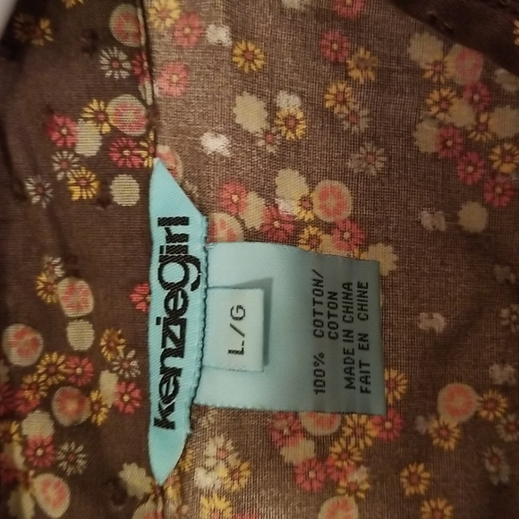 Kenzie Girl Cotton Blouse with Pleats - L - Picture 2 of 4